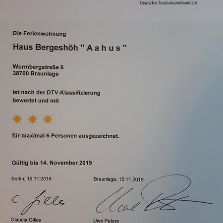 בראונלאגה Haus Bergeshoeh מראה חיצוני תמונה